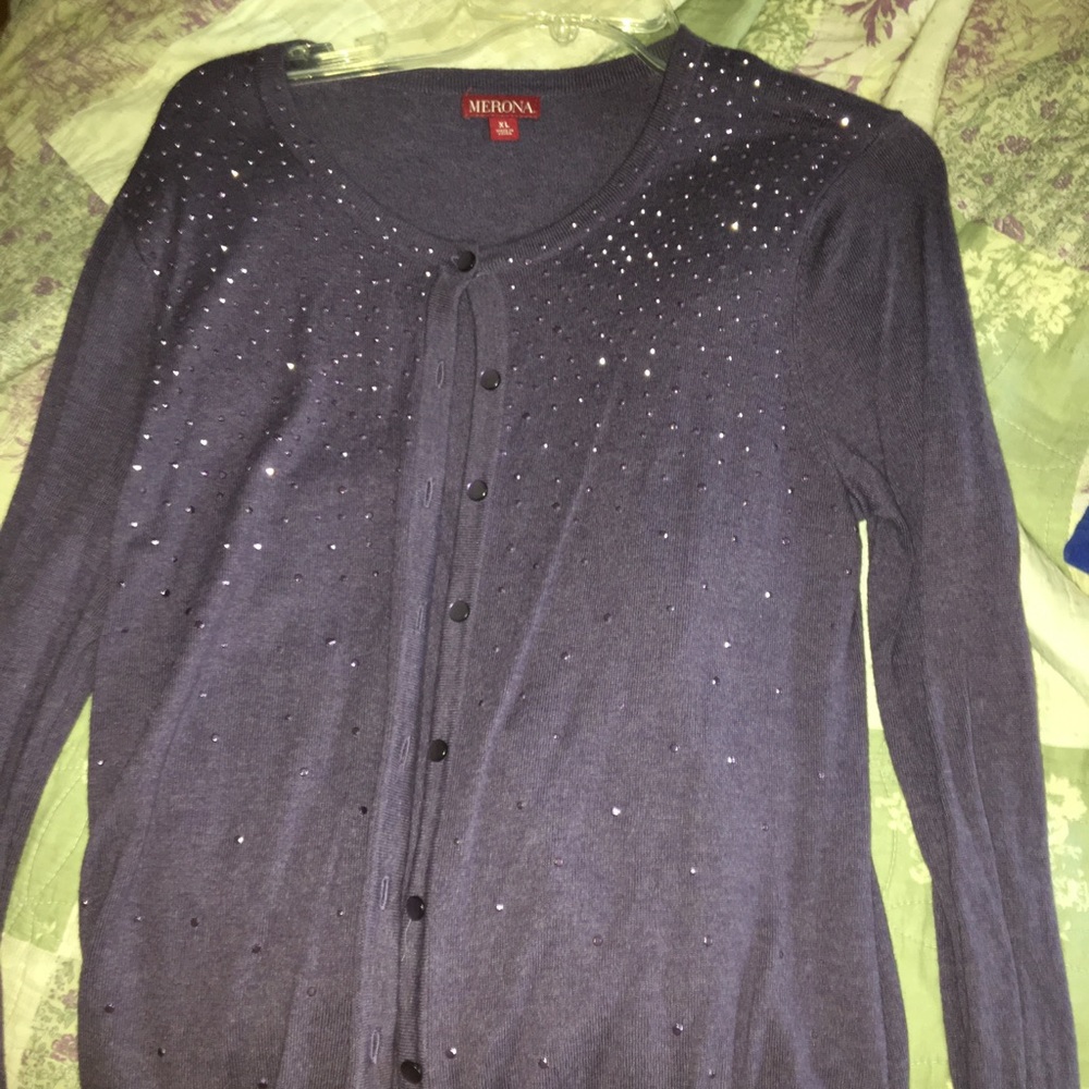 Merona purple button up long sleeve shirt